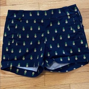 J. Crew Pineapple Shorts